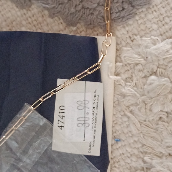 Michelle McDowell love Collection 18 karat gold plated chain 16 in. NWT❤️ - Picture 5 of 7
